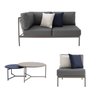 Conjunto Jardim 1 Chaise 1 Sofá, 1 Mesa Baixa e 1 Mesa Centro Alta Refúgio CabeCasa MadeiraOriginals - 9