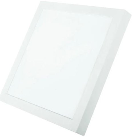 Kit 10 Painel de Led Plafon Sobrepor Quadrado 30W 40x40cm Alumínio Branco Avant Bivolt 6500 K - Bran