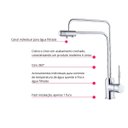 Ver imagem 5 de Torneira Monocomando Cromada com Saída para Água Filtrada Cozinha Área Gourmet Inovartte In53