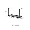 Ver imagem 3 de Nicho Prateleira de Ferro Estilo Industrial Organizador Aço Angra 36x15cm