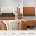 Ver imagem 4 de Conjunto King Cama Japonesa Cabeceira Milano Moderna Luxo Premiun Elegante Divani com Cabeceira em B