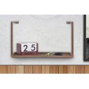 Ver imagem 2 de Nicho Prateleira de Ferro Estilo Industrial Organizador Aço Angra 36x15cm