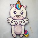 Ver imagem 6 de Cofrinho Infantil de Unicórnio Cofre para Moedas de Parede Criança Grande Madeira Mdf