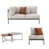Conjunto Jardim 1 Chaise 1 Sofá, 1 Mesa Baixa e 1 Mesa Centro Alta Refúgio CabeCasa MadeiraOriginals - 9