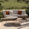 Conjunto Jardim 1 Chaise 1 Sofá, 1 Mesa Baixa e 1 Mesa Centro Alta Refúgio CabeCasa MadeiraOriginals - 1