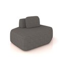Ver imagem 2 de Sofá 4 Lugares Orgânico com Chaise e 3 Módulos Berlim bouclê Gf K01 - D’Rossi