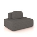 Ver imagem 3 de Sofá 4 Lugares Orgânico com Chaise e 3 Módulos Berlim bouclê Gf K01 - D’Rossi