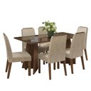 Ver imagem 2 de Conjunto Sala de Jantar Tampo de Vidro 6 Cadeiras Rustic/imperial Sintra Madesa