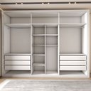 Ver imagem 5 de Guarda-roupa Casal Severo 6 Portas 6 Gavetas - Panorama Móveis