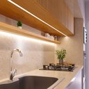 Ver imagem 2 de Perfil de Embutir / Sobrepor para Fita Led Blumenau Line Easy Marcenaria 17mm com 2 Metros Branco Fo