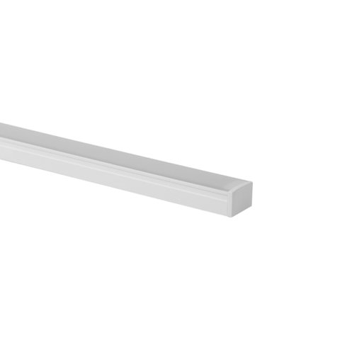 Perfil de Embutir / Sobrepor para Fita Led Blumenau Line Easy Marcenaria 17mm com 2 Metros Branco Fo