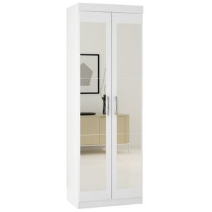 Armário Multiuso 7020 2 Portas com Espelho Araplac - Branco
