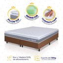 Ver imagem 4 de Conjunto Box Marrom Durban Cinza Espuma D28 King 193x203x57 - King House