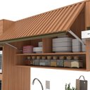 Ver imagem 6 de Cozinha Completa 6 Peças 11 Portas com Torre Quente Paneleiro e Aéreo Ripado Cecília