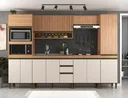 Ver imagem 1 de Cozinha Compacta Modulada 6 Peças sem Tampo Freijó Off White Cecília