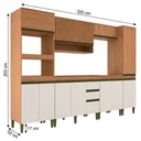 Ver imagem 4 de Cozinha Compacta Modulada 6 Peças sem Tampo Cecília Freijó Off White