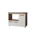 Ver imagem 3 de Balcão para Cooktop Ana 3 Portas com Espaço para Forno: Savana Off White