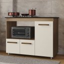 Ver imagem 2 de Balcão para Cooktop Ana 3 Portas com Espaço para Forno: Savana Off White