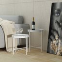 Ver imagem 6 de Mesa Lateral Bandeja Sofá Cama Redonda 40x50cm Média Collie