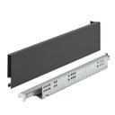 Ver imagem 1 de Gaveta Metálica Baixa (30kg) 89x450mm Invisa Slim Soft Close Antracito Hafele 01 Conjunto