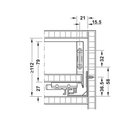 Ver imagem 4 de Gaveta Metálica Baixa (30kg) 89x450mm Invisa Slim Soft Close Antracito Hafele 01 Conjunto