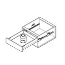 Ver imagem 3 de Gaveta Metálica Baixa (30kg) 89x450mm Invisa Slim Soft Close Antracito Hafele 01 Conjunto