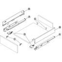Ver imagem 2 de Gaveta Metálica Baixa (30kg) 89x450mm Invisa Slim Soft Close Antracito Hafele 01 Conjunto