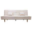 Ver imagem 2 de Sofá Cama Silver 3 Lugares Reclinável 1,93 Corino Bege - Speciale Home