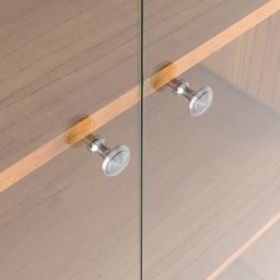 Cristaleira Or Estilo Retrô com Portas em Vidro Temperado Cor Cinamomo - 4