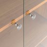 Cristaleira Or Estilo Retrô com Portas em Vidro Temperado Cor Cinamomo - 4