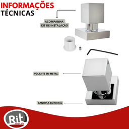 Kit Banheiro Quadrado Cromado Inox + 2 Acabamento Registro:cromado - 6