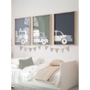 Ver imagem 1 de Kit 3 Quadros Decorativos Infantil Carros No1