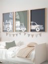 Ver imagem 1 de Kit 3 Quadros Decorativos Infantil Carros No1