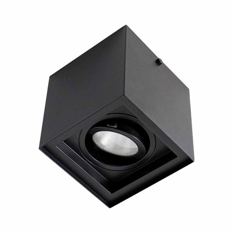 Plafon Spot Sobrepor Teto Box Preto P/ Par20 Starlumen St2755