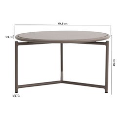Conjunto Jardim e Varanda 1 Mesa Centro Baixa 1 Mesa Centro Alta Refúgio CabeCasa MadeiraMadeira - 4