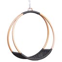 Ver imagem 1 de Balanço Suspenso Corda Náutica e Alumínio Trama Preto com Bronze