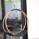 Ver imagem 2 de Balanço Suspenso Corda Náutica e Alumínio Trama Preto com Bronze