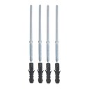 Ver imagem 5 de Kit com 2 Prateleiras em U 50x10cm Azul com Suporte Invisível