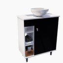 Ver imagem 7 de Gabinete Armário para Banheiro Suspenso com Cuba e com Pés