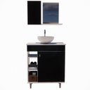 Ver imagem 5 de Gabinete Armário para Banheiro Suspenso com Cuba e com Pés