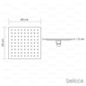 Chuveiro Ducha Slim Quadrado Parede 20x20cm Preto Belcca - Cd001-pt - 6