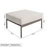 Conjunto Jardim e Varanda 1 Chaise 1 Sofá 1 Puff 1 Mesa Lateral Refúgio CabeCasa MadeiraOriginals - 5