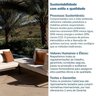 Conjunto Jardim e Varanda 1 Chaise 1 Sofá 1 Puff 1 Mesa Lateral Refúgio CabeCasa MadeiraOriginals - 11