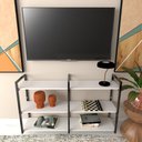 Ver imagem 2 de Rack Prateleira Industrial Home Parede Hack Bancada Rack Rak Branco Off White