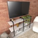 Ver imagem 3 de Rack Prateleira Industrial Home Parede Hack Bancada Rack Rak Branco Off White