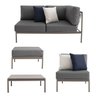 Conjunto Jardim e Varanda 1 Chaise 1 Sofá 1 Puff 1 Mesa Lateral Refúgio CabeCasa MadeiraOriginals - 10