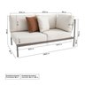 Conjunto Jardim e Varanda 1 Chaise 1 Sofá 1 Puff 1 Mesa Lateral Refúgio CabeCasa MadeiraOriginals - 3