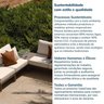 Conjunto Jardim e Varanda 1 Chaise 1 Sofá 1 Puff 1 Mesa Lateral Refúgio CabeCasa MadeiraOriginals - 11