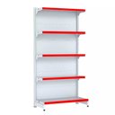 Ver imagem 1 de Gondola Parede 170 Fit Inicial Branco 5 Bandeja Pe Vermelho