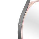 Ver imagem 4 de Espelho Decorativo Adnet Rosa Alça Corino Preto 30 cm Redondo Rosa/Preto, 30 cm